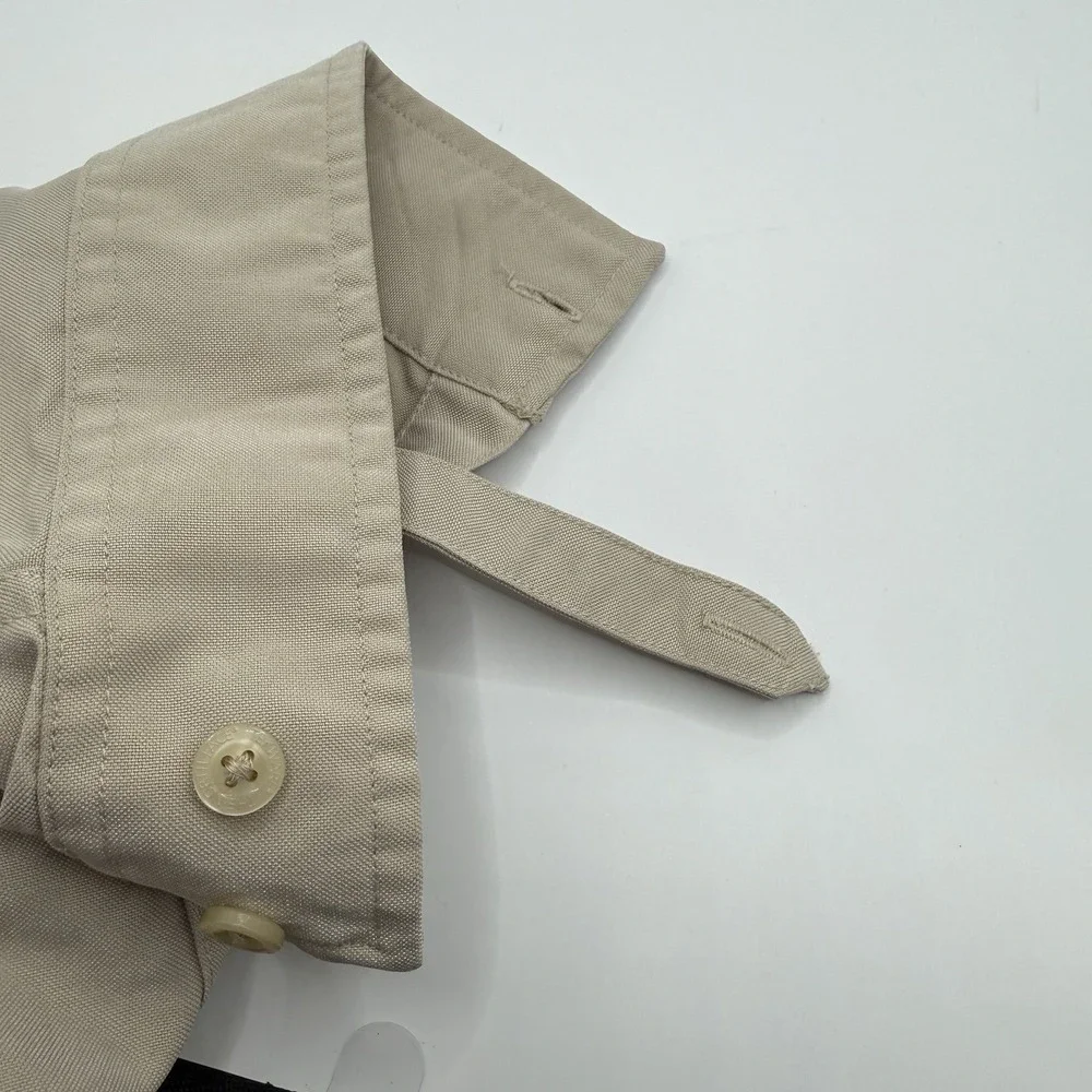 The North Face Men A5 LONG SLEEVE Beige BUTTON DOWN‎ SHIRT SIZE XL UPF